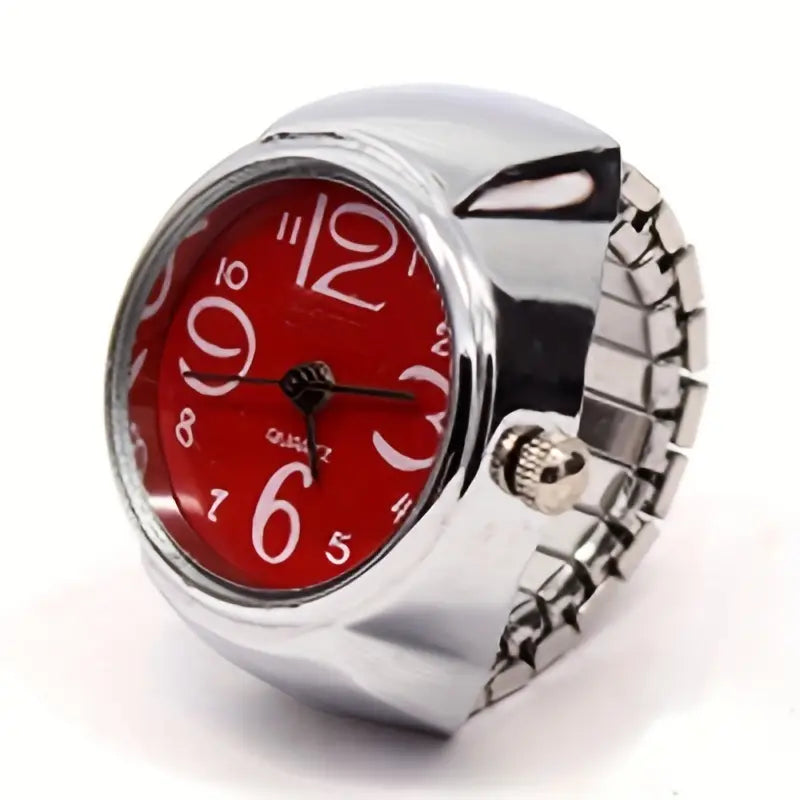 Stainless Steel Finger Ring Watch, Vintage Jewelry For Men