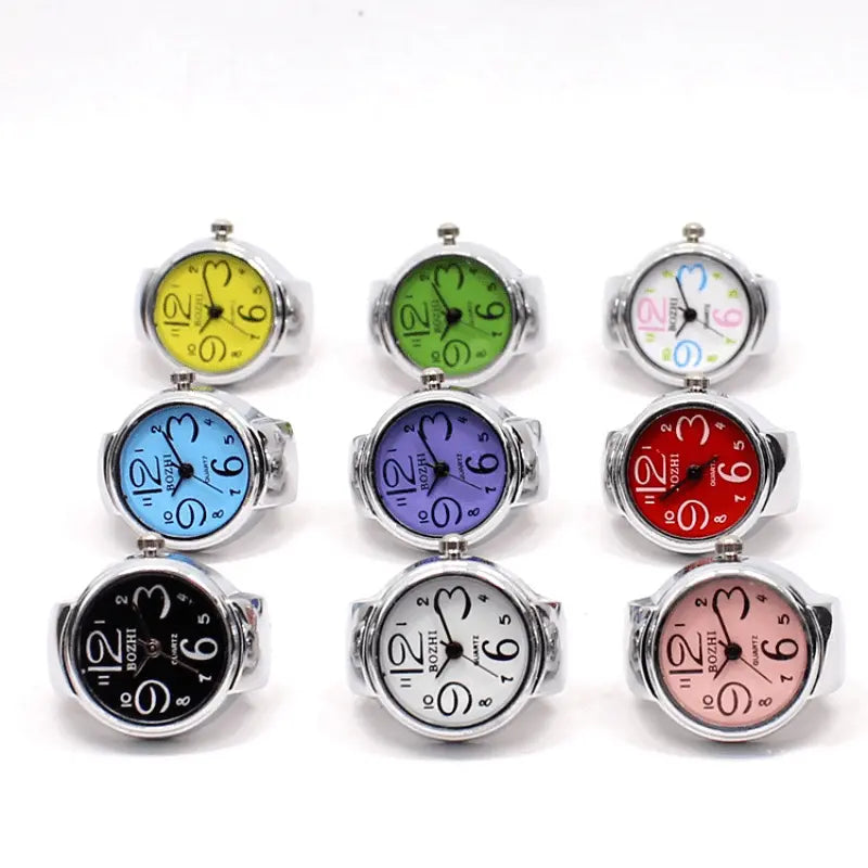 Stainless Steel Finger Ring Watch, Vintage Jewelry For Men