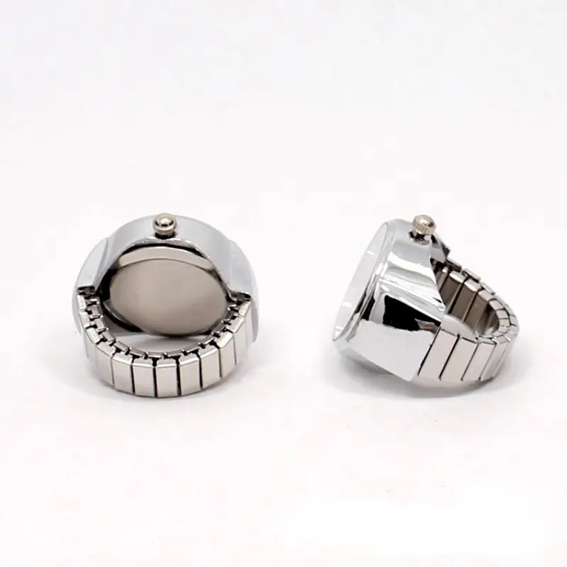 Stainless Steel Finger Ring Watch, Vintage Jewelry For Men