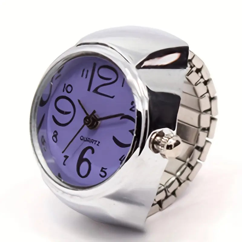 Stainless Steel Finger Ring Watch, Vintage Jewelry For Men
