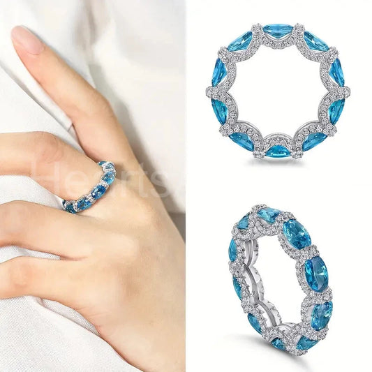 Royal Blue Glow Ring Elegant & Trendy Design