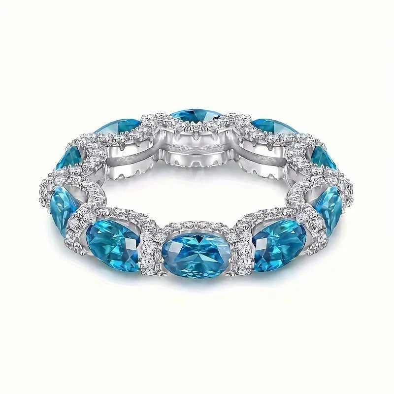 Royal Blue Glow Ring Elegant & Trendy Design
