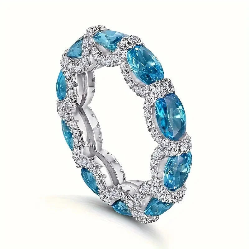 Royal Blue Glow Ring Elegant & Trendy Design