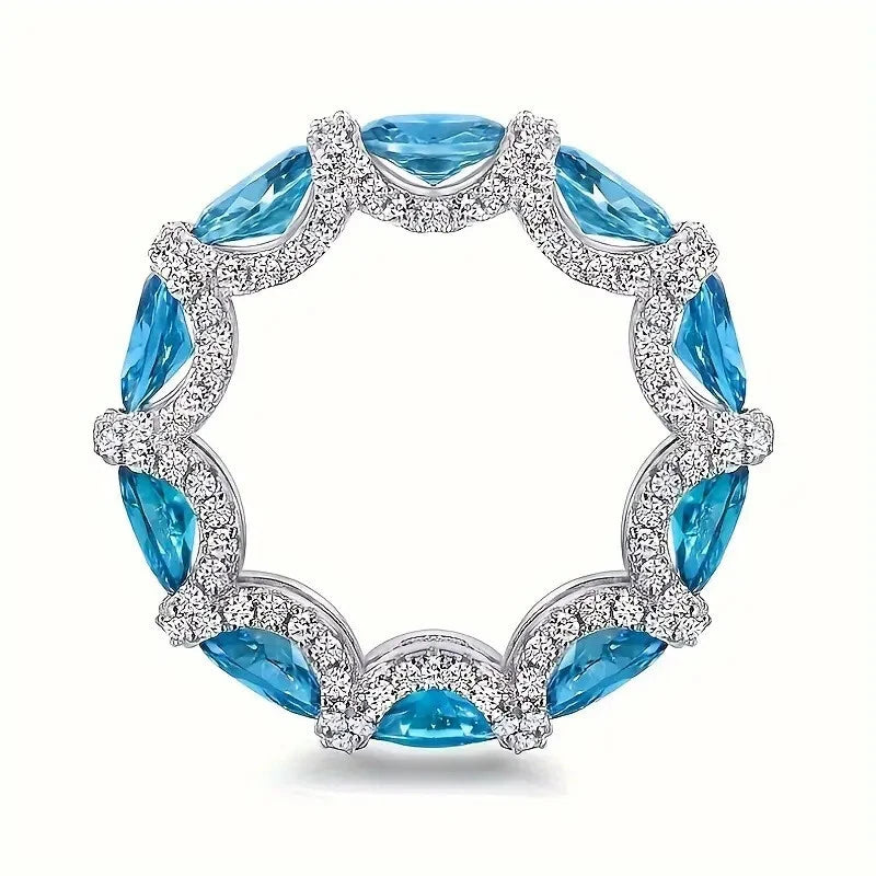 Royal Blue Glow Ring Elegant & Trendy Design